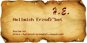 Hellmich Erzsébet névjegykártya
