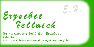 erzsebet hellmich business card
